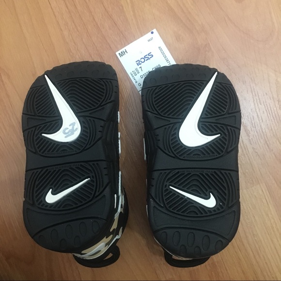 NWT Nike Uptempo Camo 2019 shoes Toddlers’s 7c - Picture 6 of 8